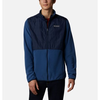 Columbia Muške Jakne - Basin Butte Fleece Full Zip Tamnoplave | QTCJ-17248
